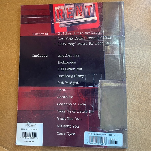 RENT Musical Vocal Selections - Picture 2 of 6